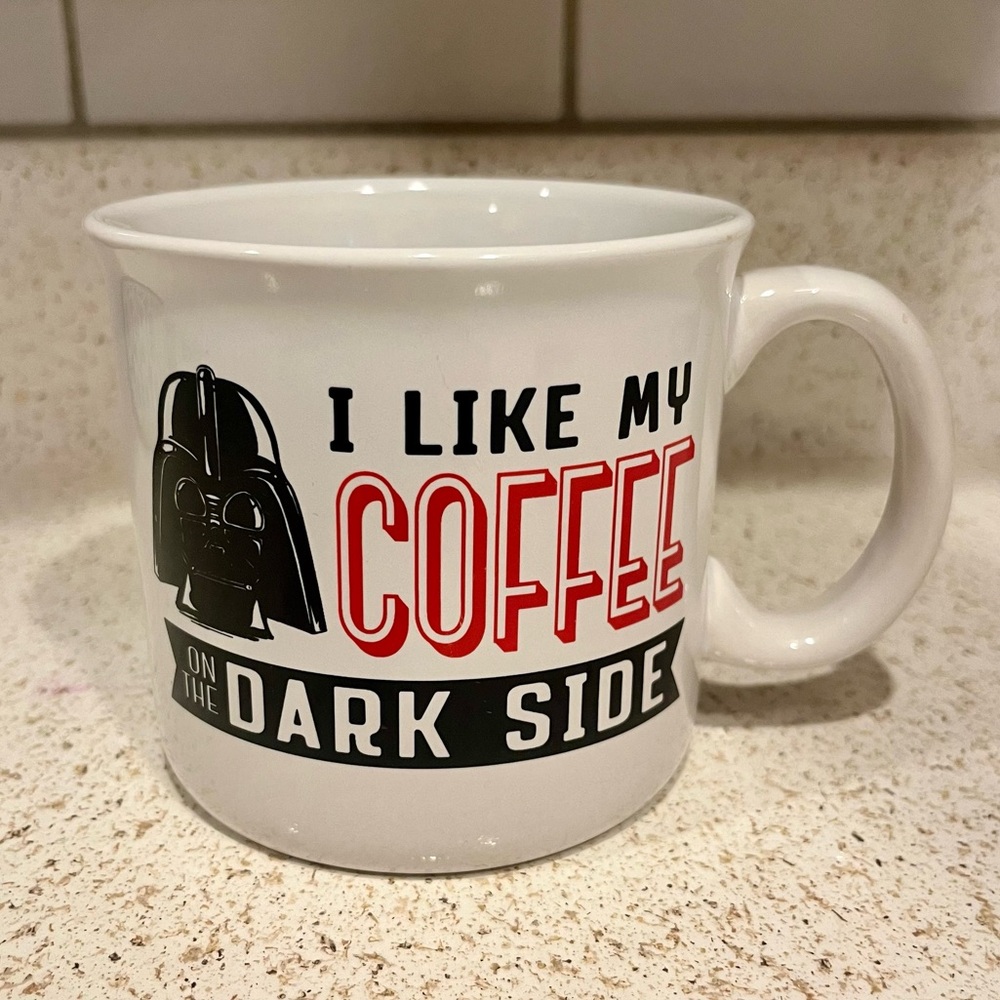 I Like My Coffee on the Darkside Star Wars Mug microwave and dishwasher safe
